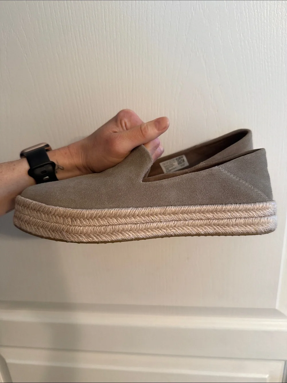 TOMS Carolina Taupe Suede Espadrille